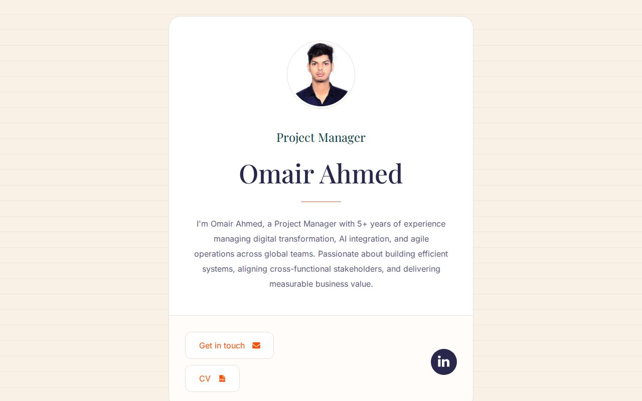 Carrd profile picture for @omair